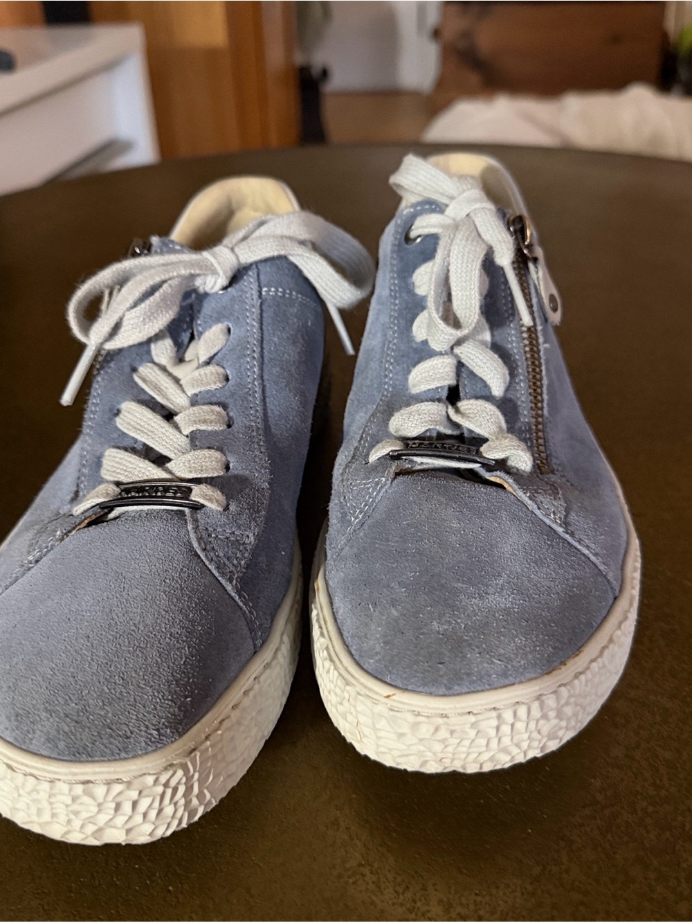Hartjes Light Blue Suede Comfort Sneakers – UK 6.5 / US 8.5–9 – H Wide